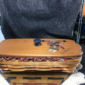 Longaberger basket with lid